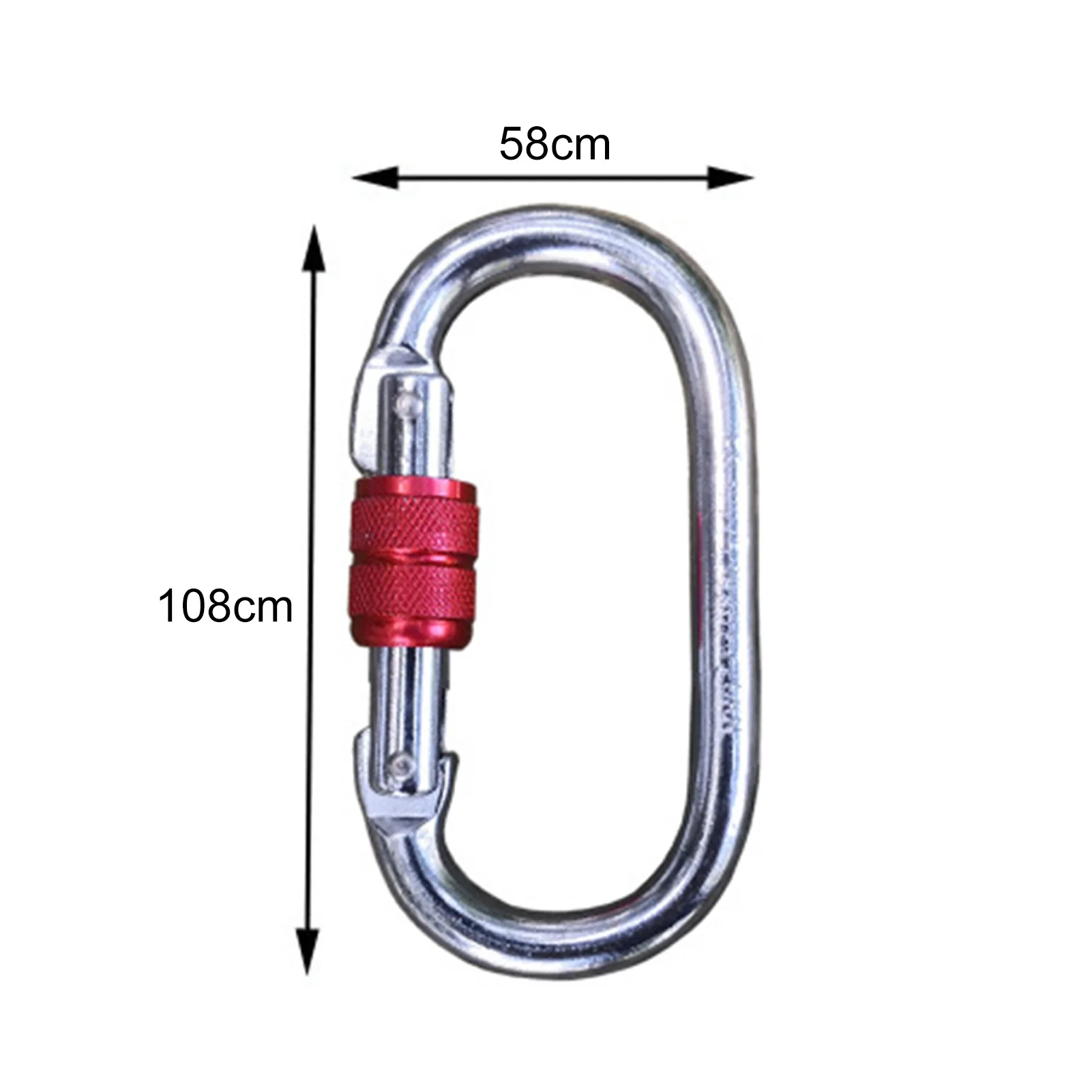 

O-Shaped Alloy Steel Main Lock Mountaineering Hook Carabiner Keychain Outdoor Camping Climbing Snap Clip Lock Buckle Hook Tools