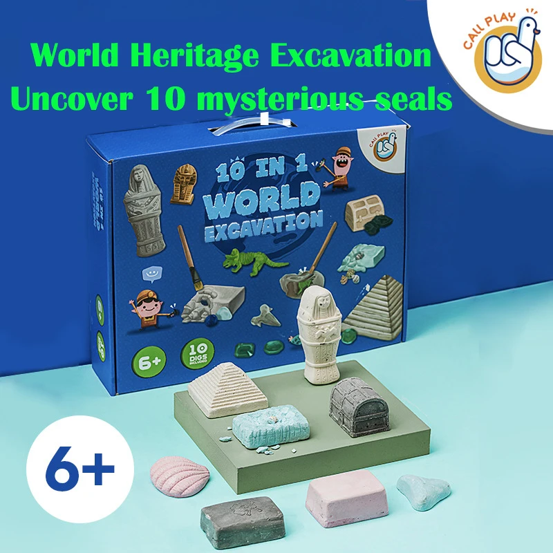 

Dinosaur fossil Tyrannosaurus skeleton model hand-digging gems treasure cultural relics children's archaeological excavation toy