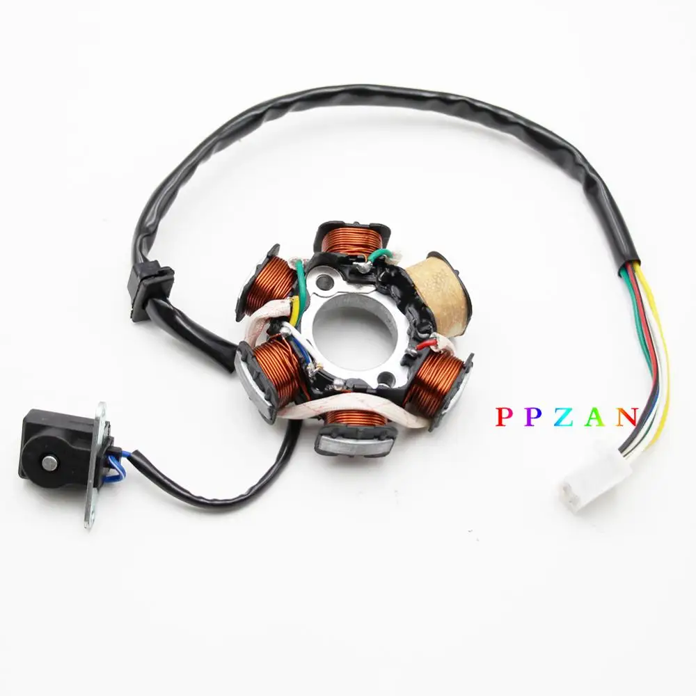 Статор Магнето 6 полюсов катушки для GY6 50cc 110cc 125cc 150cc Скутер ATV GO KART LANCE ZNEN JONWAY крутой