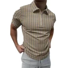 Рубашка-поло мужская летняя, большого размера, с коротким рукавом, с отложным воротником, на молнии, в стиле Харадзюку, 2021