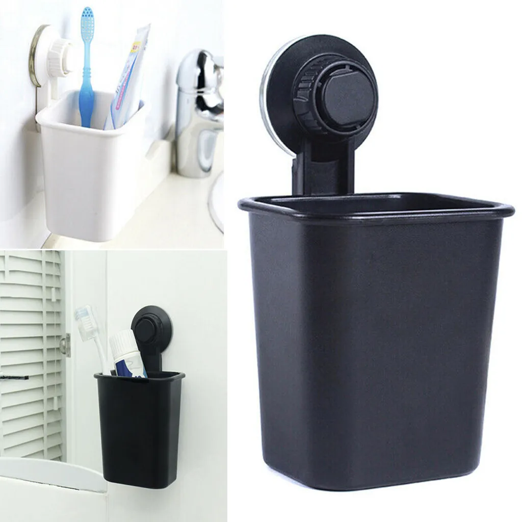 Useful Bathroom Toothbrush Holder travel home bathroom camping Shower Basket Sanitary holder Wall Mount Suction Cup | Дом и сад