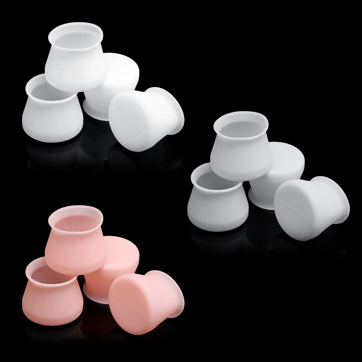 

4pcs Silicone Non-slip Chair Table Leg Mat Cover Protector Chair Foot Protection Non-slip Table Feet Cover Bottom Cover Pads