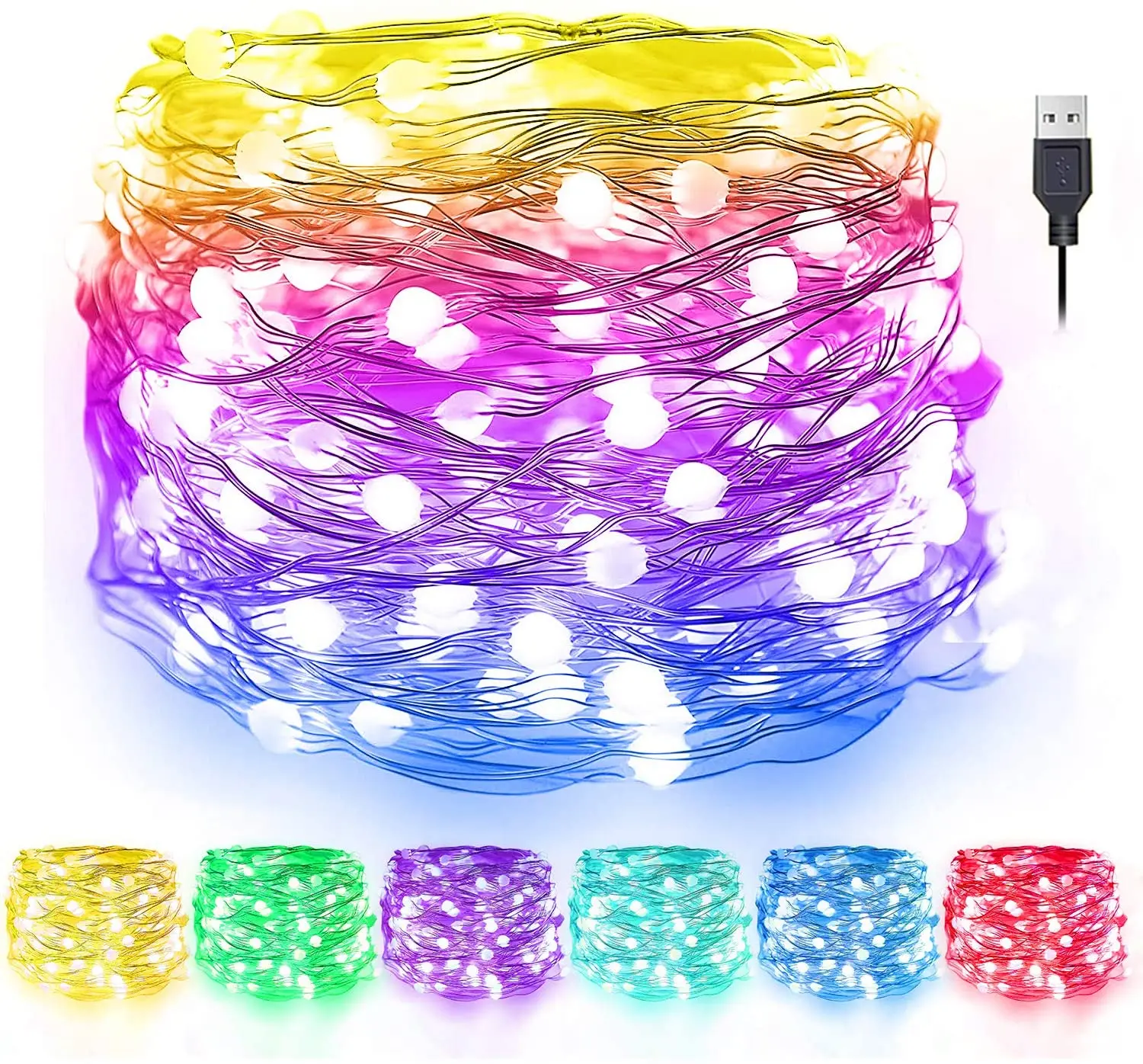 USB светодиодный светильник Bluetooth Управление уличный гирлянда лампа