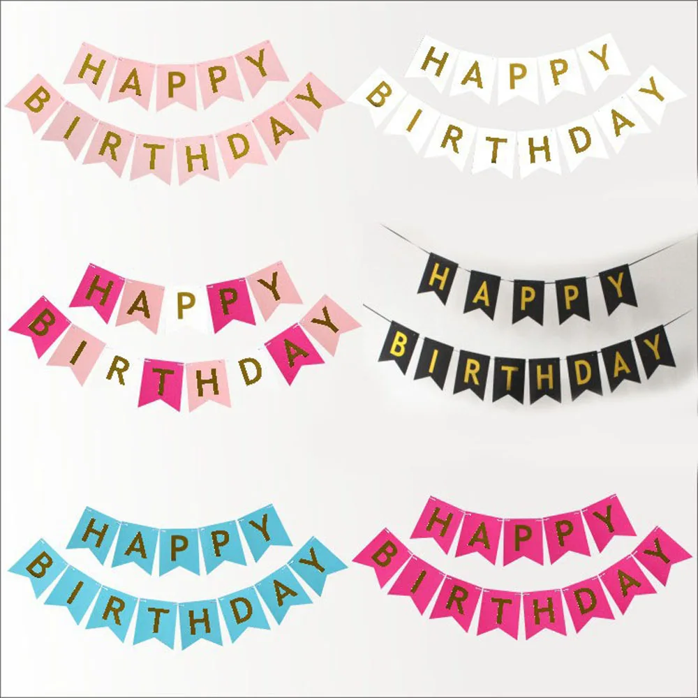 

1set Adult Kids Happy Birthday Ballon Letter Banner Gold Confetti Helium Latex Ballon Party Decorations Air Balls Globos