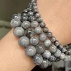 Бусины А + из натурального камня Орлиный глаз, круглые бусины Ястребиный глаз для изготовления ювелирных изделий сделай сам, браслетов, ожерелий, аксессуаров, 6, 8, 10, 12 мм