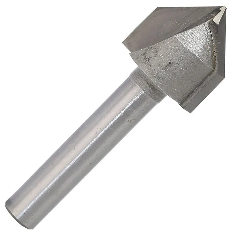1PCS 1/2" 1/4" Shank Industrial Grade Router Bits for wood 90 Deg V Type slotting cutter Tungsten Woodworking Carving TooL |