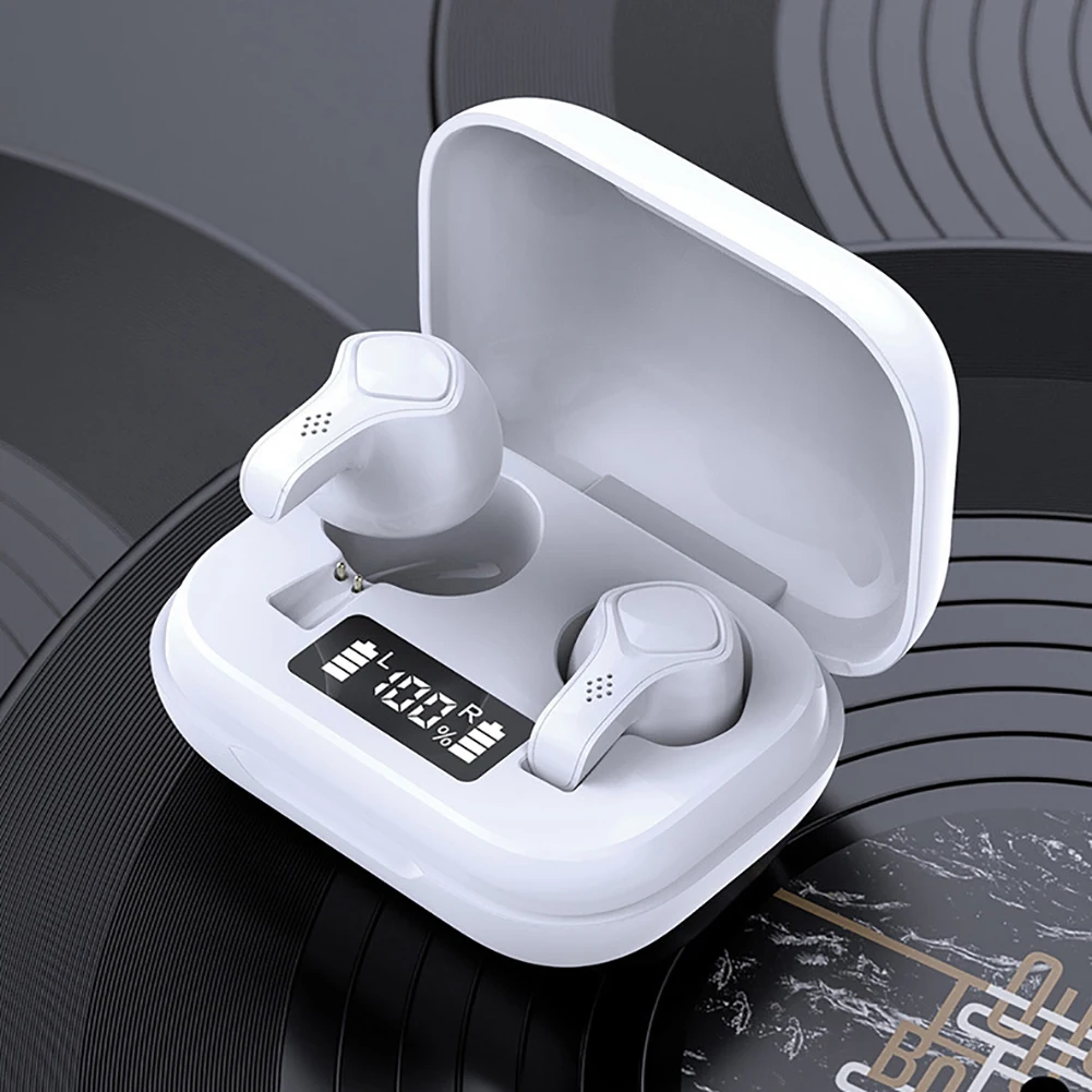 Wireless Bluetooth Earphones HIFI Stereo Sport Headset LED Power Display Sweat-proof Waterproof TWS Earphone | Электроника