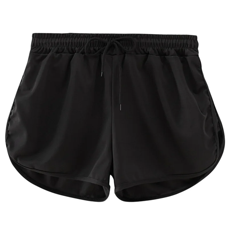 

High Waist Solid Color Shorts Women Lace Casual Trend Couple Pants Summer New Sports Student Female Fashion Straight Leg Bottoms