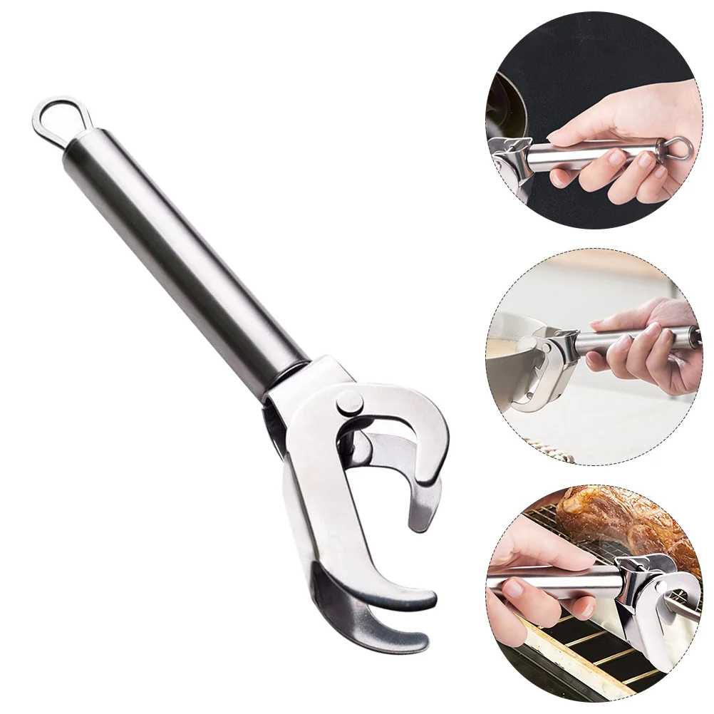 

1Pc Stainless Steel Bowl Clip Heat-resistant Plate Clip Bowl Clamp (Silver)