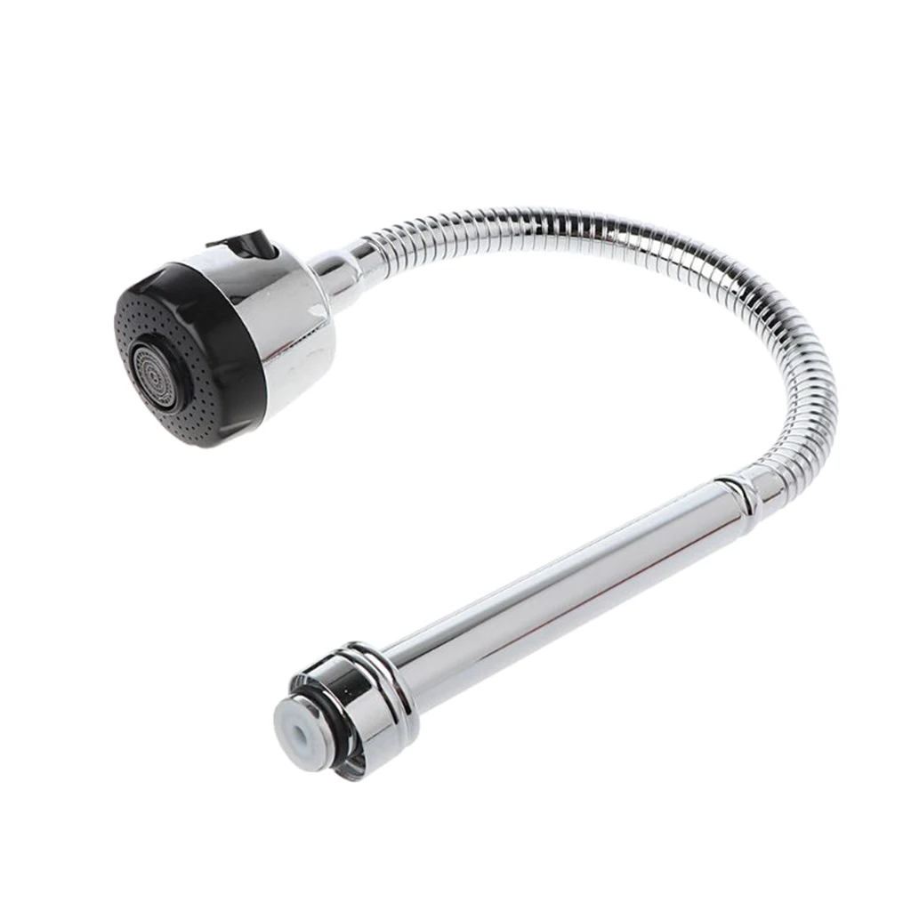 

Kitchen Bar Faucet Hose Double Hole Water Stainless Steel Replacement Tap