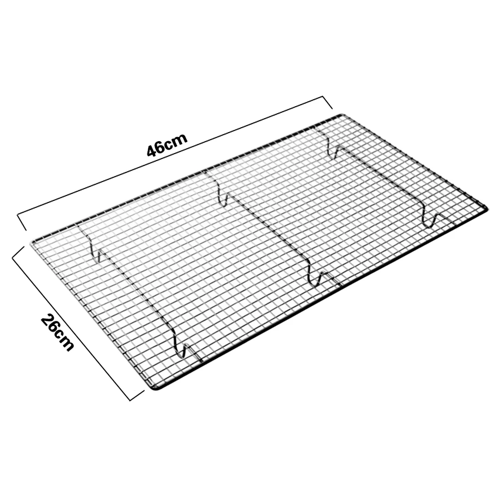 

Non Stick Thicken Cake Cooling Rack Bread Grid Net Tray Biscuit Holder Shelf