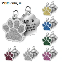 personalized pet id tags engraved pet name number address cat dog collar pet pendant puppy cat necklace charm collar accessories