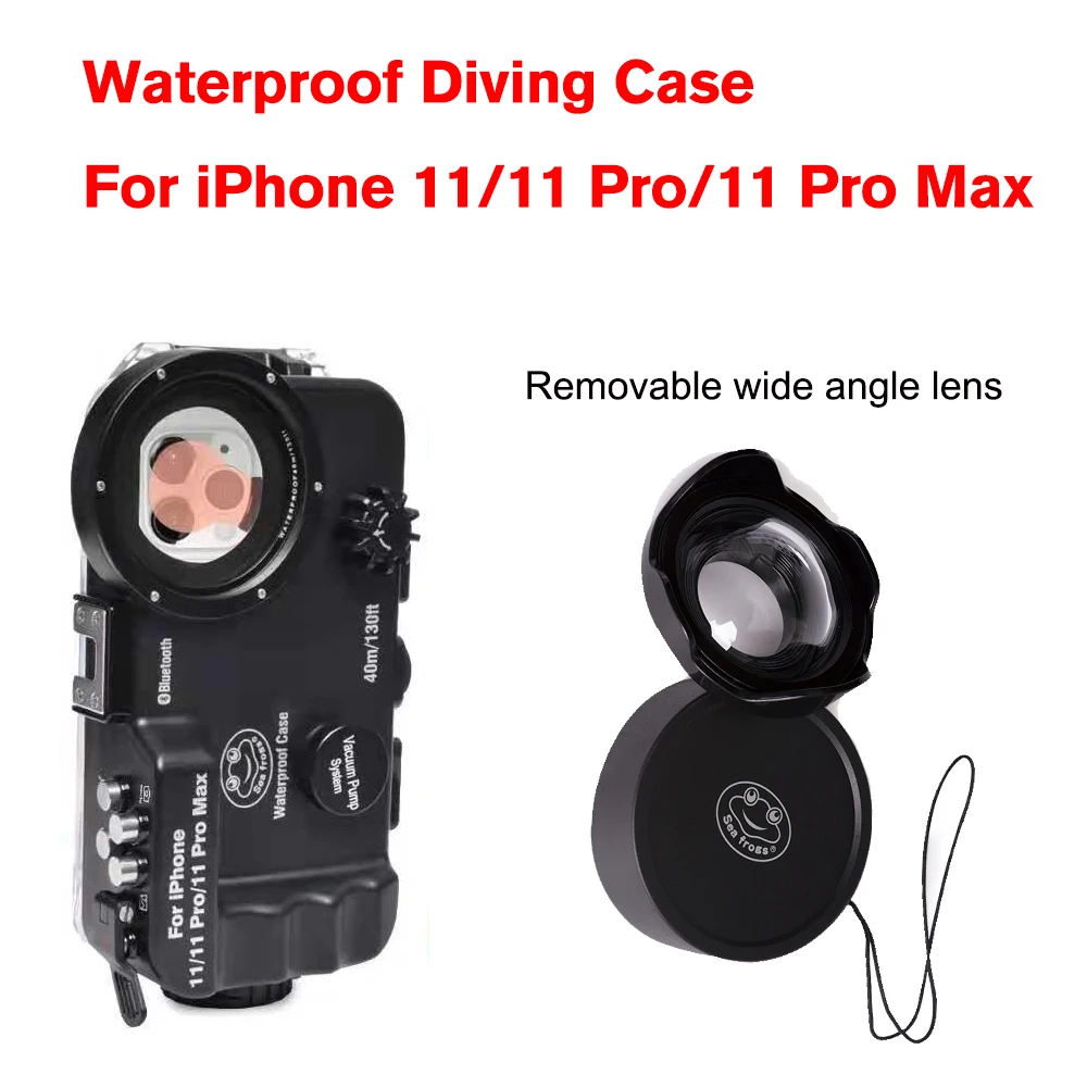 Чехол Seafrogs для телефона с Bluetooth дайвинга на глубине 40 м/130 футов чехол iPhone 11/11 Pro/11 Pro
