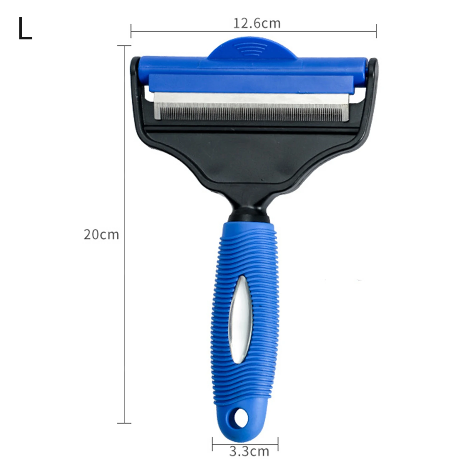 

Pet Brush Dog Cleaning Brush Open Knots Pet Comb Puppy Dual-use Turning Comb Straight Curved Dog Hair Brush Pet Grooming Remover