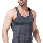Мужская обтягивающая рубашка для талии и живота, эластичная Обтягивающая майка для мужчин, жилет для похудения, жилет для тренажерного зала, 2021