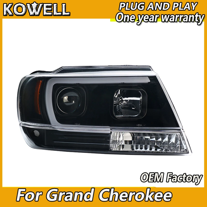 

KOWELL Car Styling for Jeep Grand Cherokee 2009-2004 LED headlight Xenon HID front light for Grand Cherokee LED DRL headlight