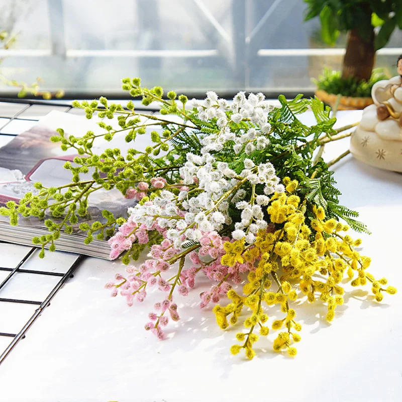 1 шт. имитация растений ветка акации Цветочная композиция материал для