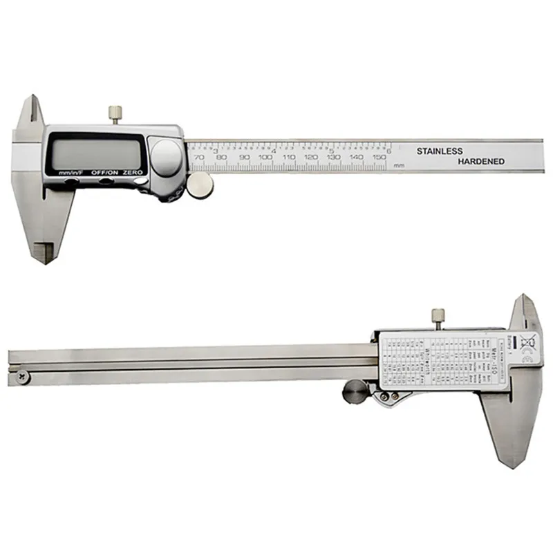 Цифровой Металлический штангенциркуль из нержавеющей стали 150 мм