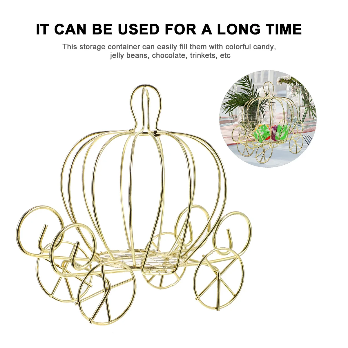 Творческий Подвеска в виде тыквы кареты для декора Золотой коробка конфет