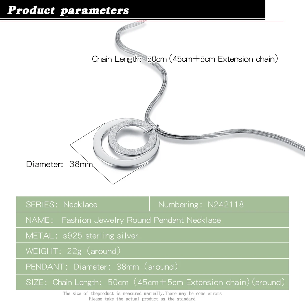 Ожерелье с большим круглым кулоном в европейском стиле ожерелье из