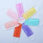 100 шт Для Взрослых Черная маска для лица одноразовая маска для лица с фильтром детские носки из дышащего 3-Слои детей защитные маски рот красный