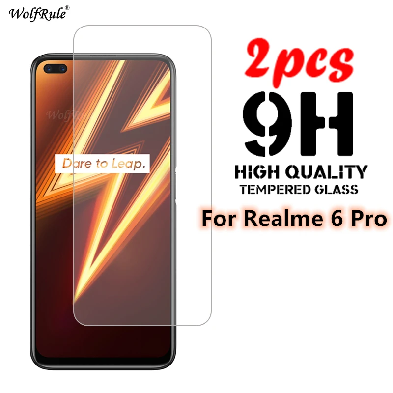 2 piezas para OPPO Realme 6 Pro Glass para Realme 6 Pro vidrio templado cubierta completa Protector de pantalla vidrio Protector para Realme 6 Pro-0