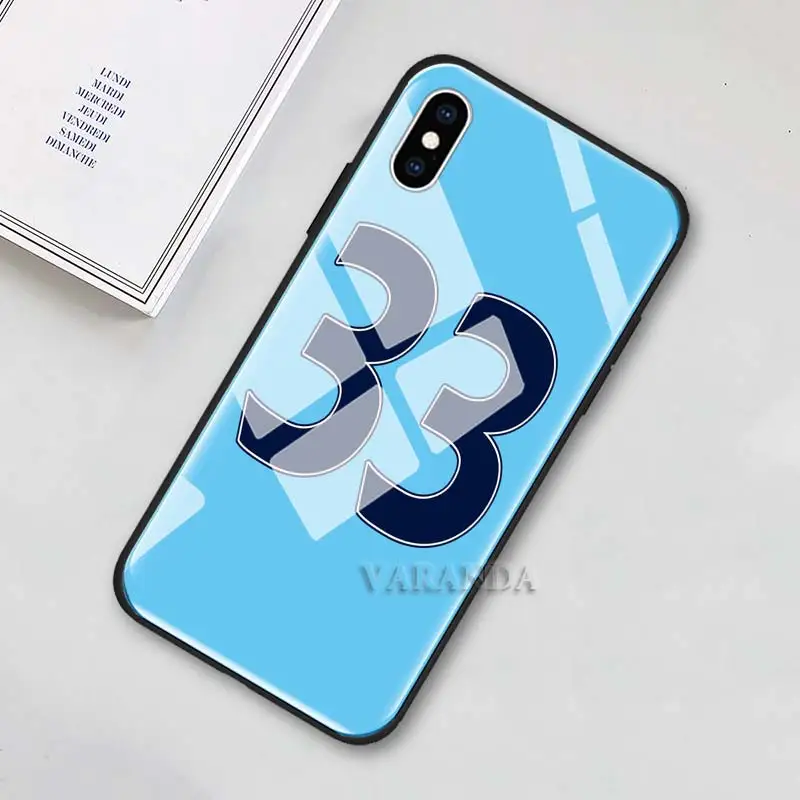 Number 10 Football Case for iPhone 14 13 12 Mini 11 Pro Max X XS XR 7 8 SE 2020 Hard Surface Tempered Glass Phone Cover