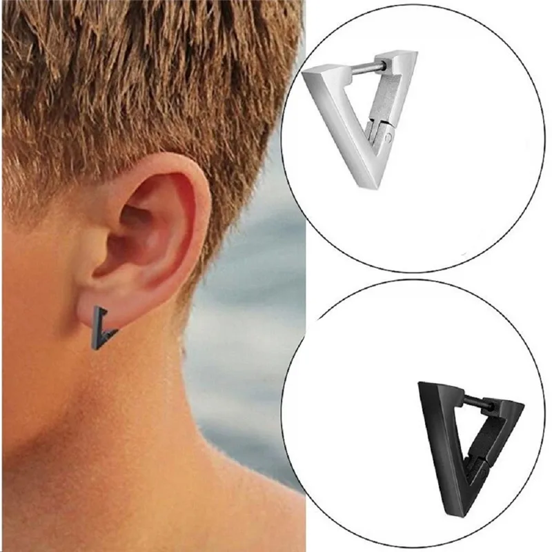 Модные серьги-гвоздики в стиле унисекс панк-рок медные серьги для мужчин и женщин