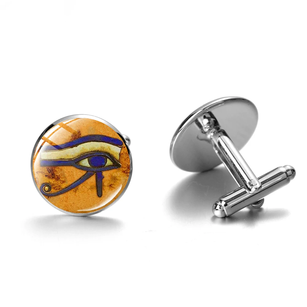 Древний Бог Horus запонки в форме глаз Египетский волшебный талисман повезло Гора