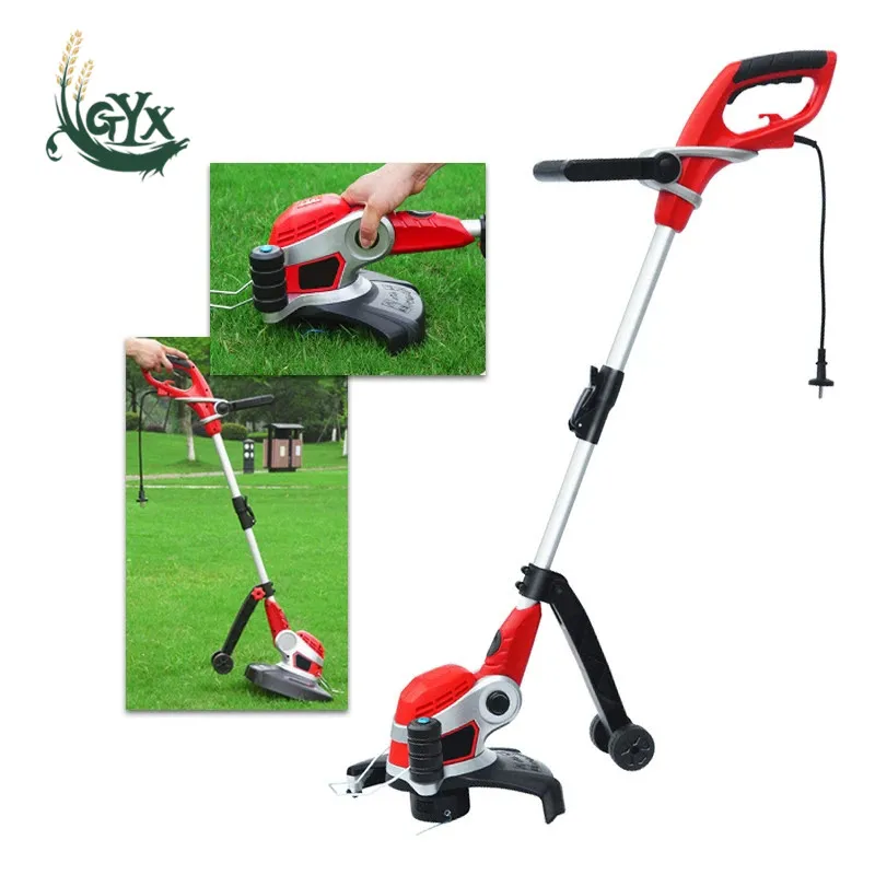 

Small electric lawn mower fence garden tool electric household lawn mower small electric brush cutter weeding artifact
