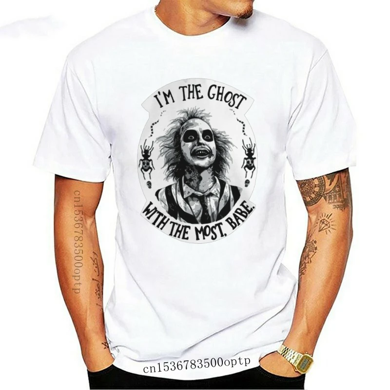 

New Beetlejuice Fandom - I'm The Ghost With Most,Babe Novelty Tagless Tee T-Shirt Customized Mens T Shirt Lovely Printed Crewnec