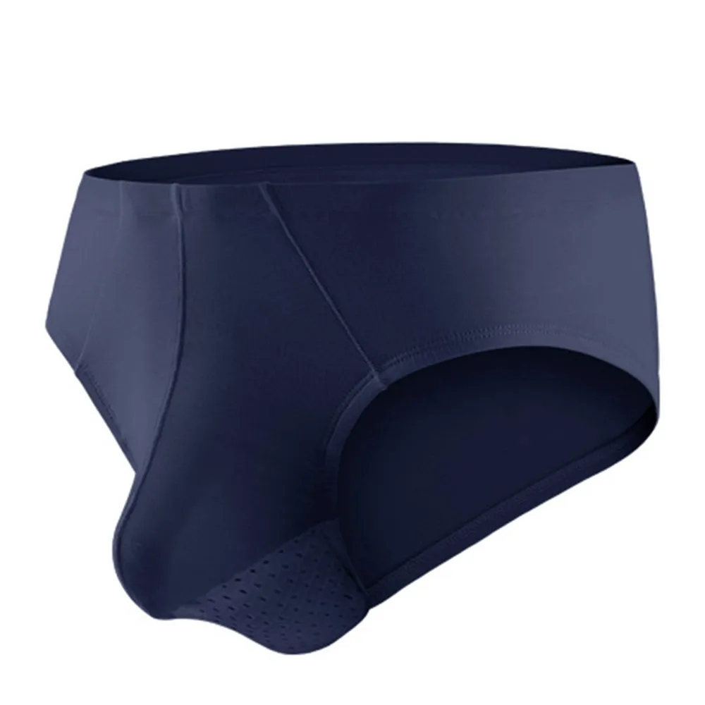 

Sexy Men's Seamless Triangle Briefs Breathable Comfortable Mid-Waist Solid Color Underwear Gays Underpants Брифы Мужские