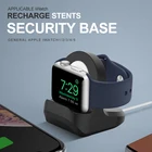 Силиконовая подставка для зарядного устройства для Apple Watch Series 2 3 4 5 6, Подставка для зарядки, кронштейн, базовая подставка, умные аксессуары 38 40 42 44 мм