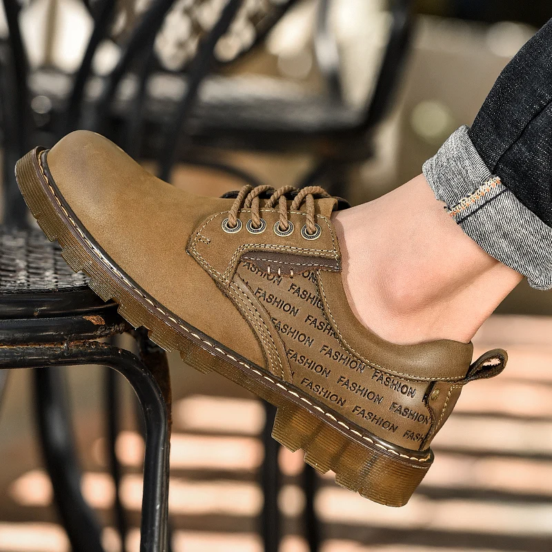 

Casual Boots Men Zapatos Casuales Sneakers Men Casual Shoes For Leather Men's Hombre Fashion Black Leisure Mens