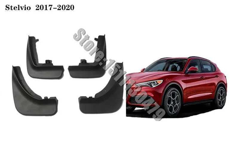

ABS Car Mud Flaps Mudflaps Splash Guards Mud Flap Mudguards Fender For Alfa Romeo Stelivo Giulia 2017-2020 Car styling