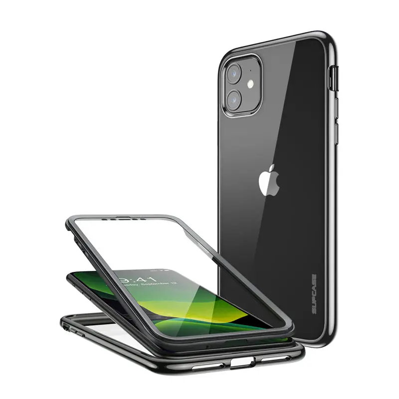 Чехол для iPhone 11 6,1() SUPCASE UB электро-металлический гальванический+ Гибридный чехол из ТПУ с встроенным защитным экраном