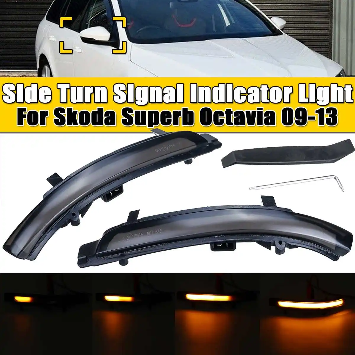 

Фонарь поворотный для Skoda ForOctavia 2009-2013 SUPERB 2008-2014