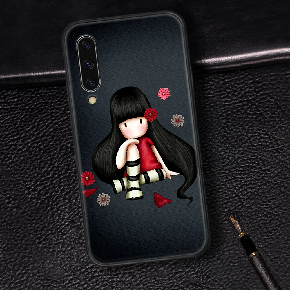 

Santoro Gorjuss Phone Case Cover For Samsung Galaxy A7 8 10 20 20e 21 30 30S 31 41 50 50S 51 70 71 91 black Cell Luxury Coque