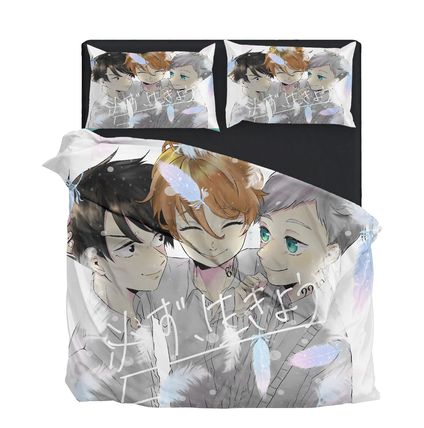 

Bedding Set 3D Duvet Cover And Pillowcase With Pillowcase Extra Large Queen Cartoon Animation Home Textile
