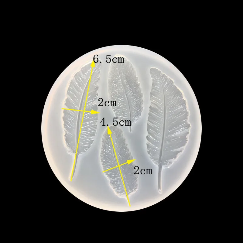 Прозрачная эпоксидная УФ силиконовая форма DIY ручной работы перо смолы формы для