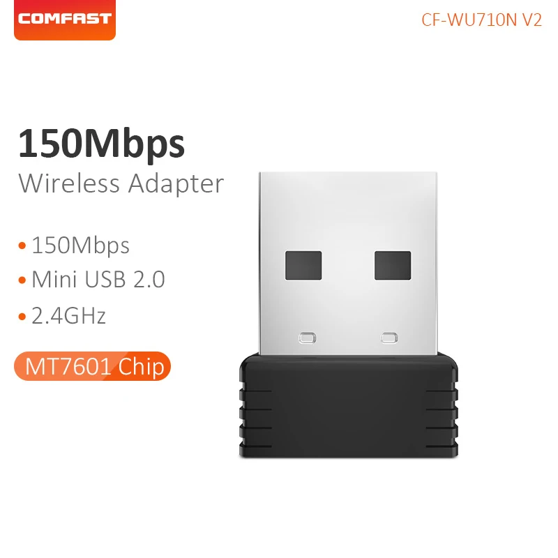 Сетевая мини карта COMFAST 2 4 ГГц USB2.0 Wi Fi адаптер 150 Мбит/с внешняя беспроводная сеть