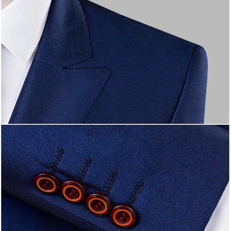 Брендовые костюмы для мужчин двубортный деловой официальный костюм 3 предмета