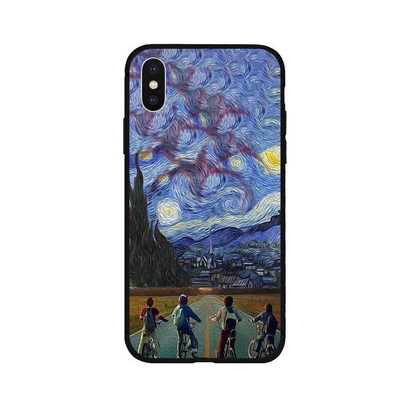 Странные Вещи Сезон 3 черный мягкий чехол из ТПУ чехол для телефона iPhone 8 7 6 6S Plus X XS XR MAX 5 5S SE чехол coque