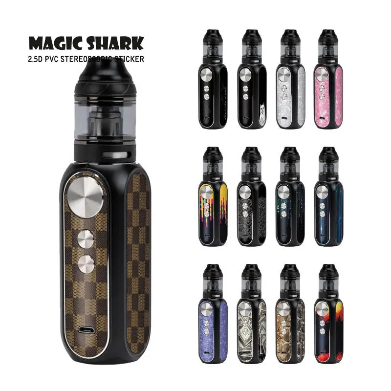 Ультратонкий модный водостойкий Чехол Magic Shark с кошкой для вейпа со стразами в