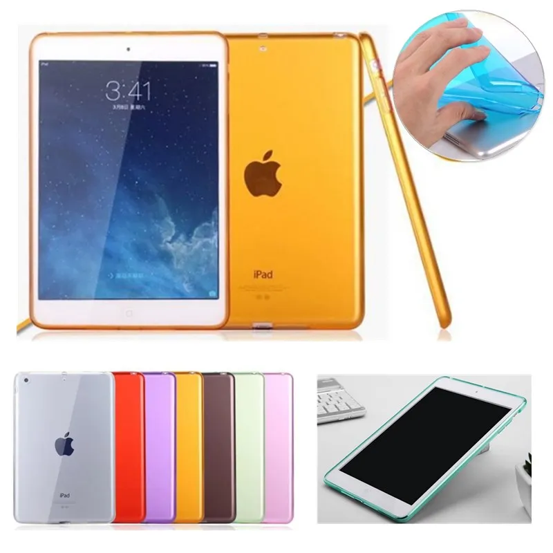 ТПУ чехол для iPad Mini 4 Силиконовый гелевый кристально прозрачный защитный Тонкий