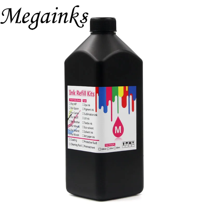 1000ML/bottle*8colors Dedicated UV ink For Ricoh GEN 4 GEN5 printhead for printer | Компьютеры и офис