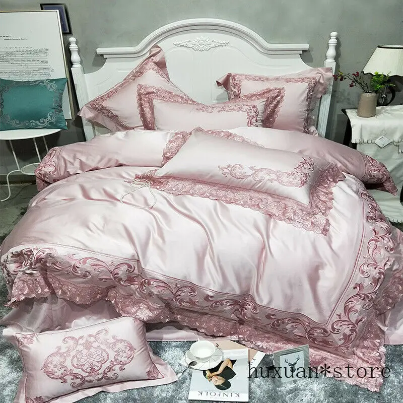

Golden color Luxury Bedding Set Queen King 100S Egypian cotton sheet Duvet cover