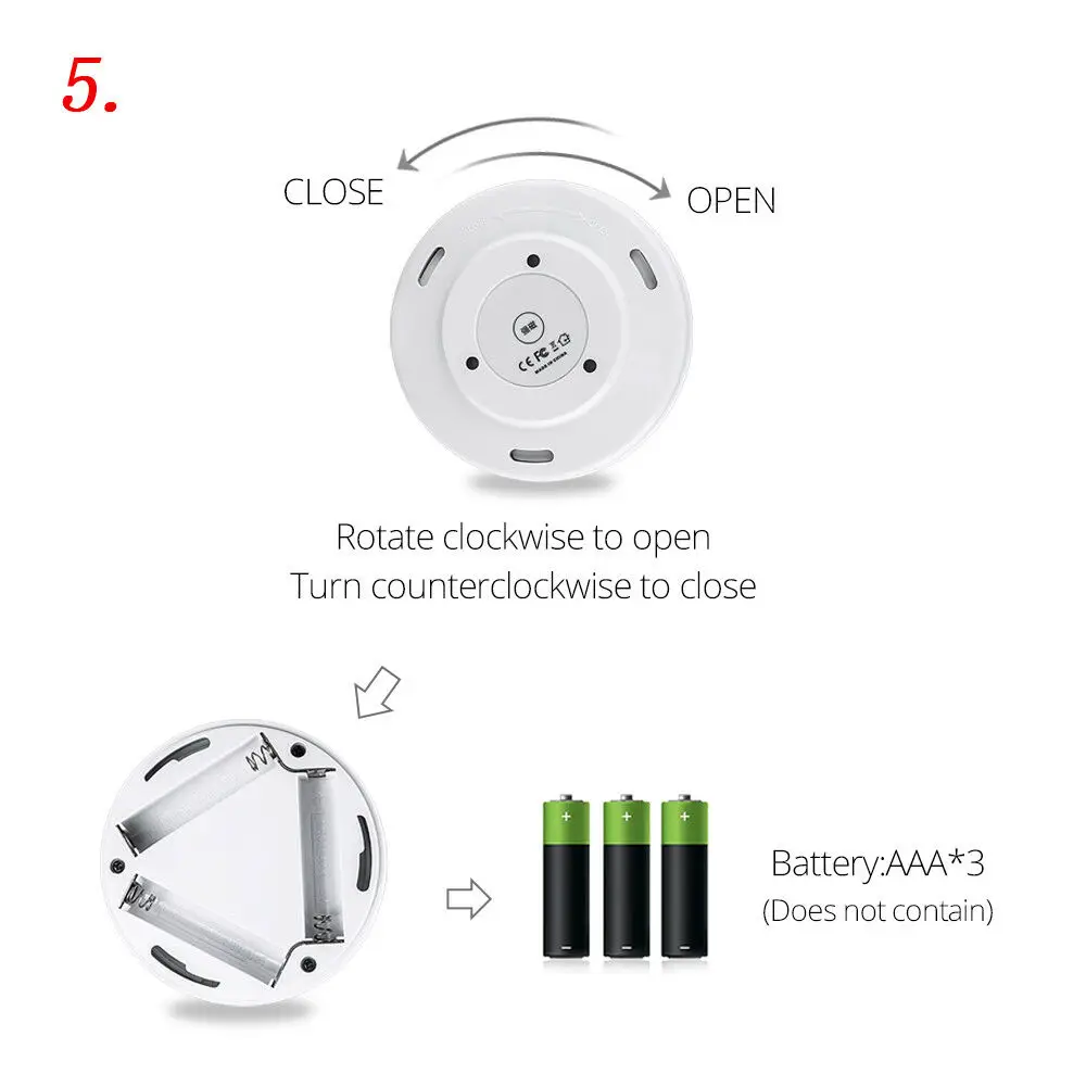 Светодиодный ИК-светильник для шкафа с датчиком движения Ночной светильник 6