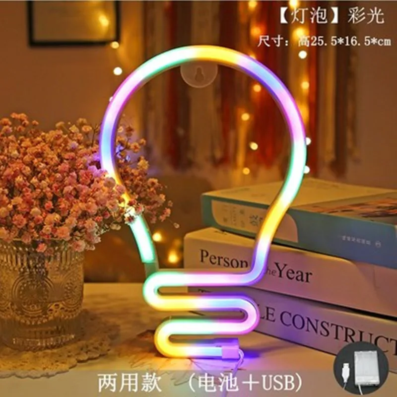 Неоновый светодиодный светильник лампы Форма неоновая вывеска для организаций и