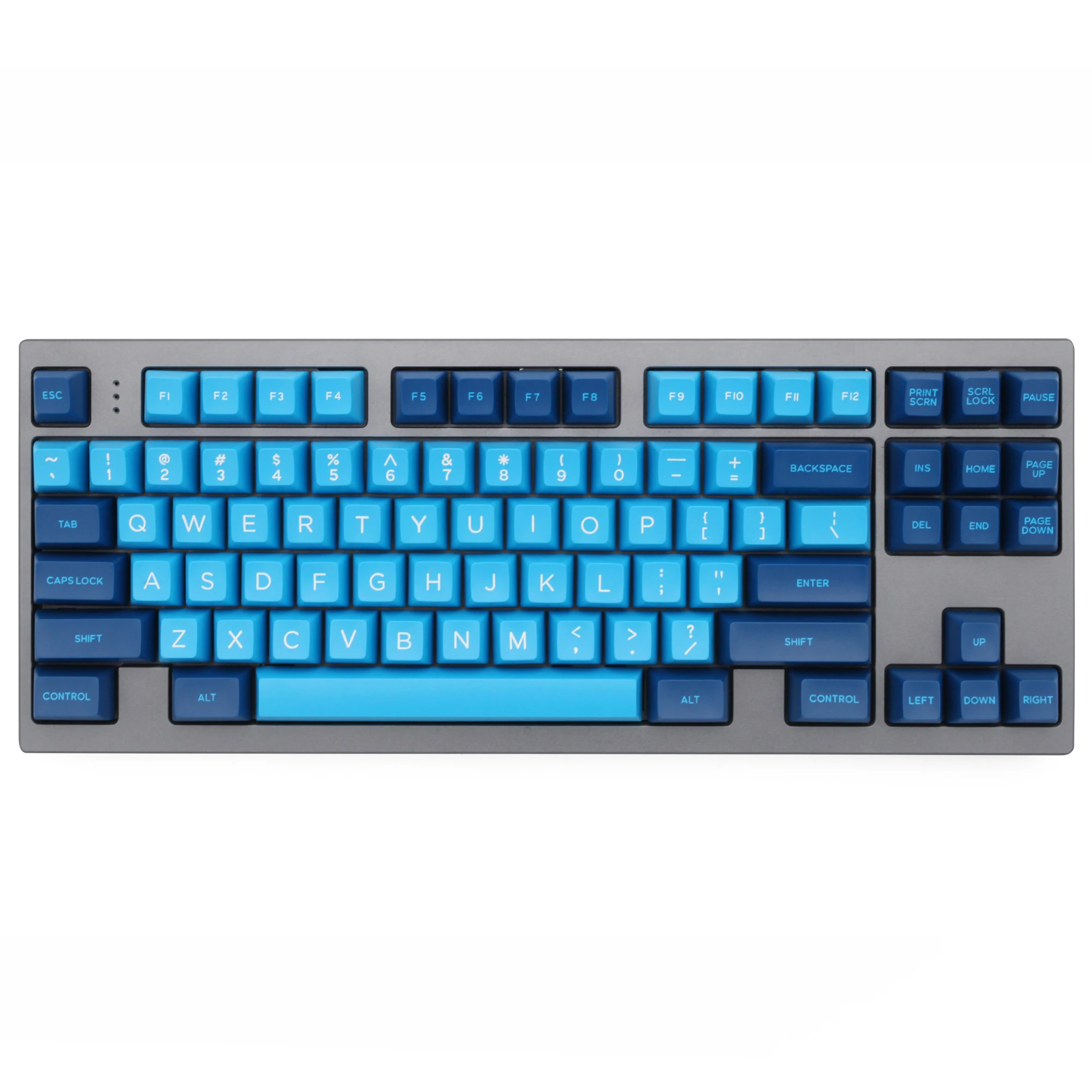Domikey SA abs doubleshot keycap set  Blue Wave SA for mx stem keyboard poker 87 104 gh60 xd64 xd68 xd84 xd87 bm60 bm65 bm68